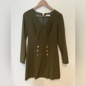 Shoshanna Military Inspired Mini Dress